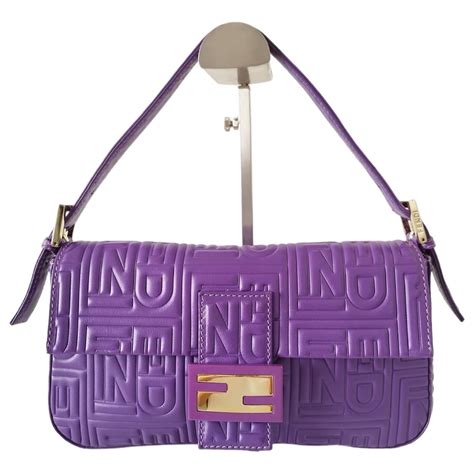 fendi micro baguette purple|farfetch fendi baguette.